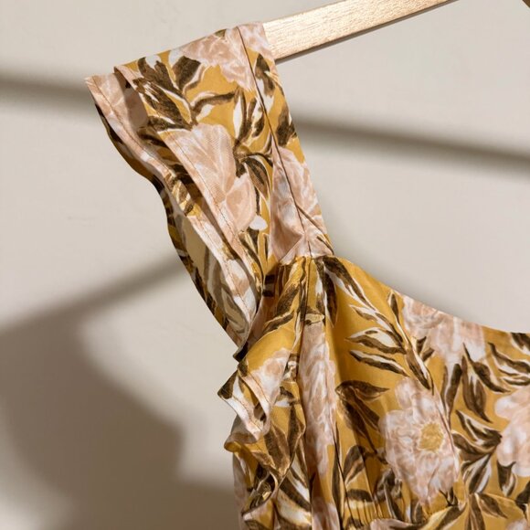 NWT Madewell Angelina Yellow Floral Slip Dress 8 - Picture 4 of 13